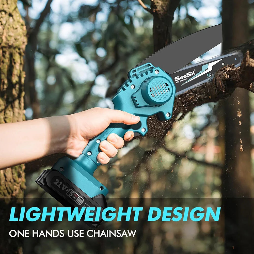 Seesii Cordless Mini Chainsaw For Garden And Home Use