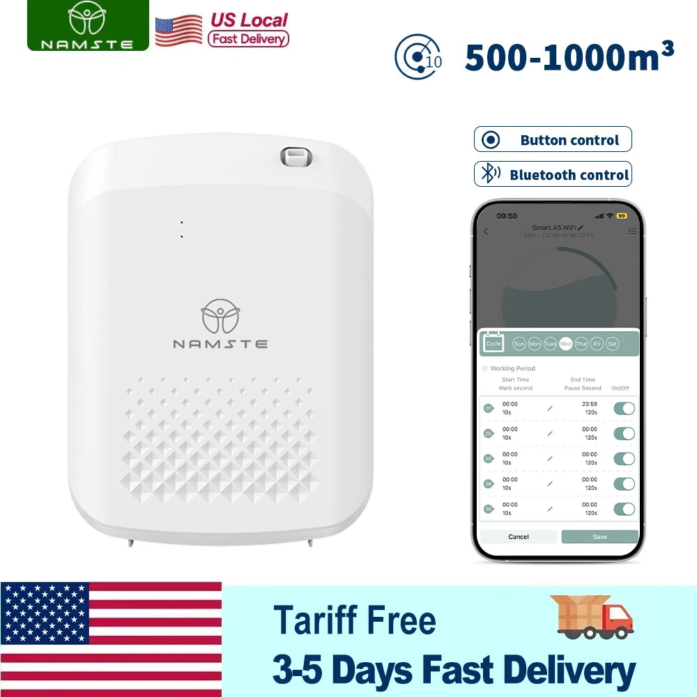 NAMSTE Smart Aroma Diffuser For Large Rooms With Bluetooth Control