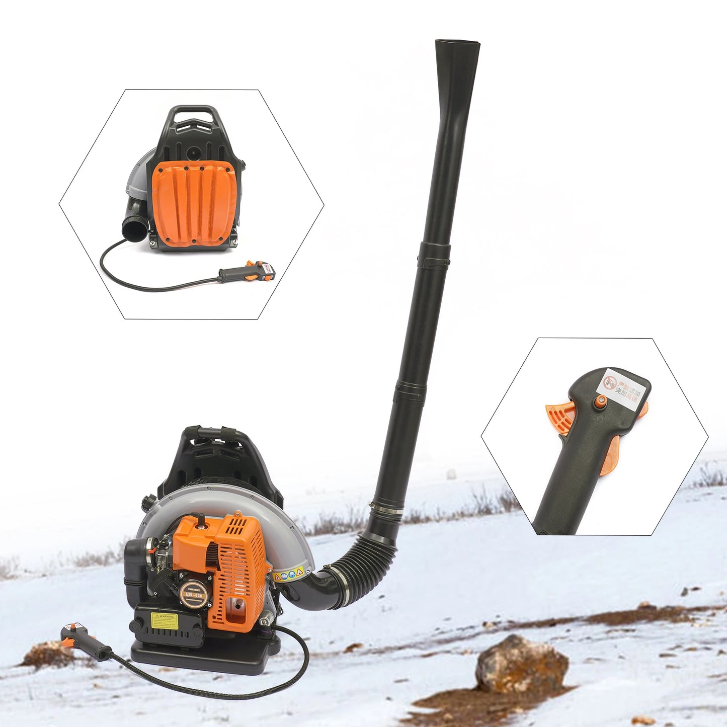 Gasoline Powered Backpack Leaf Blower With Air Cooled System
